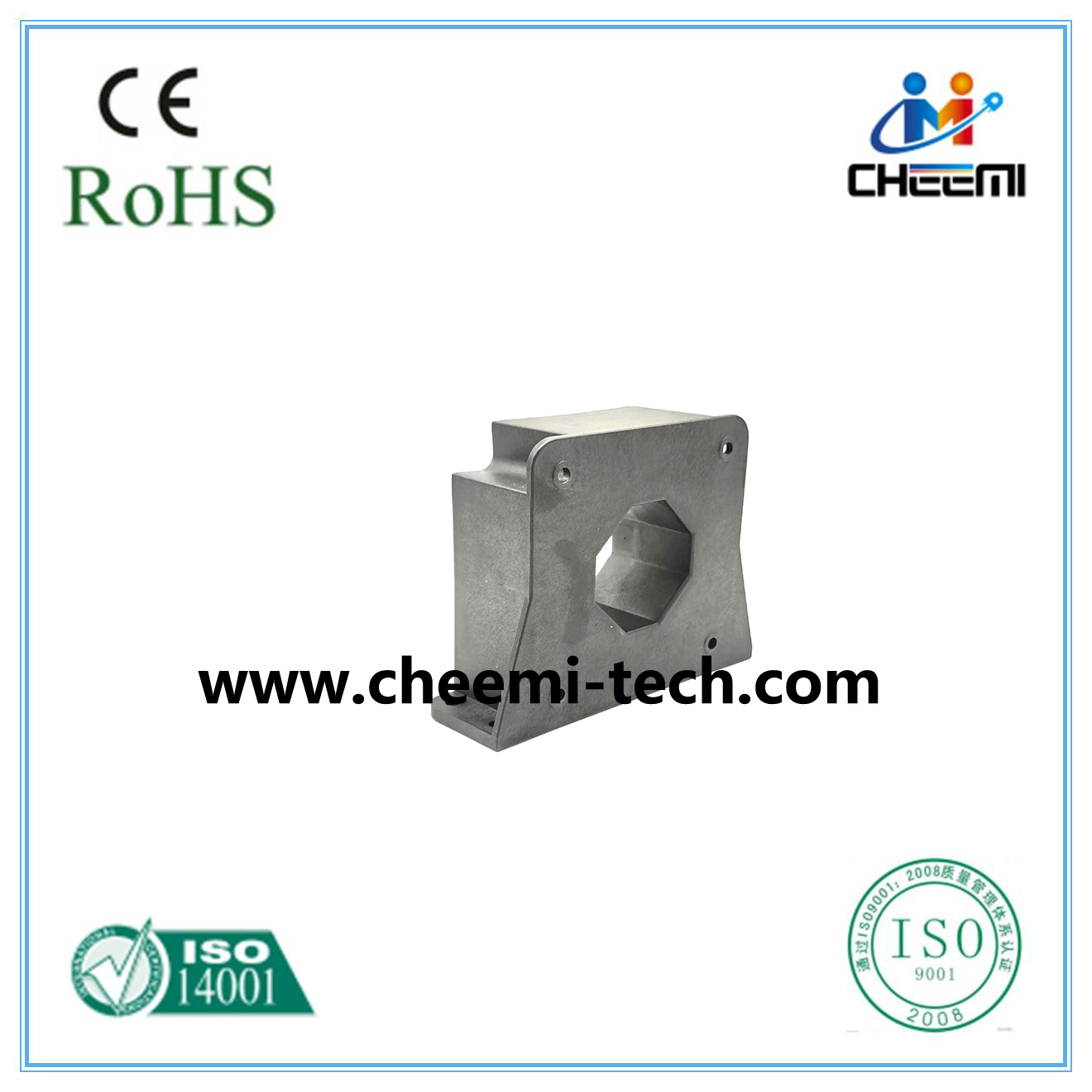 High accuracy closed loop current transducer 60mm hole size through the copper rod installation