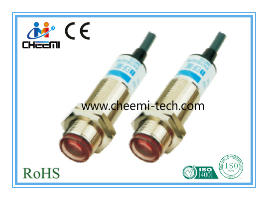 M18 Photoelectric Switch Metal Housing Through-Beam Sensors AC DC Sn 5m No/Nc