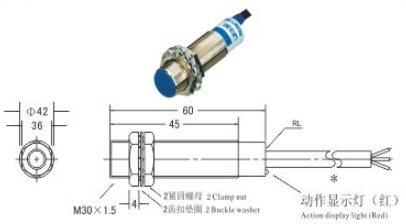 M30*1.5 Flush Capacitive Proximity Sensors NPN PNP Sn 10mm